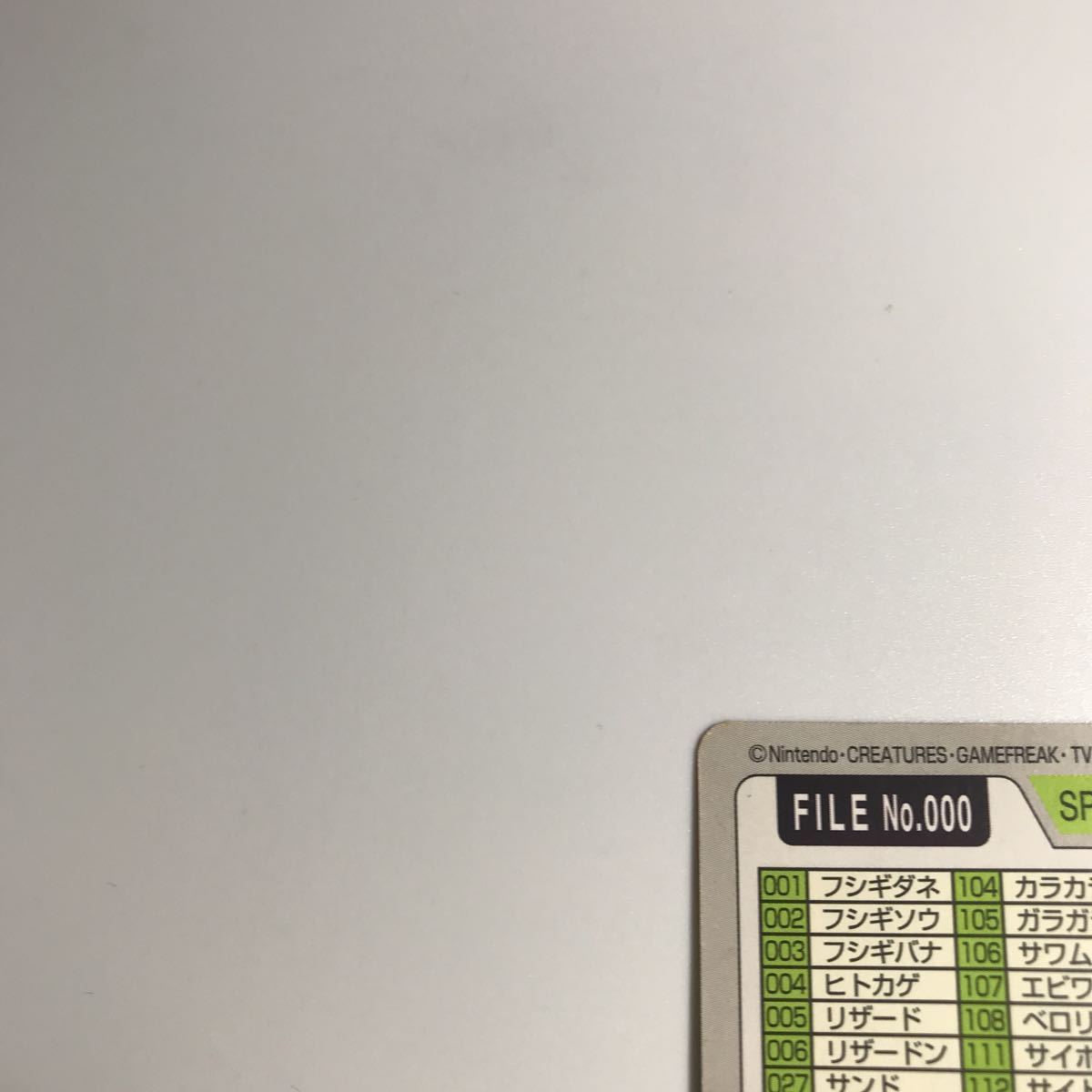 ポケモンカードダスFILE No.000