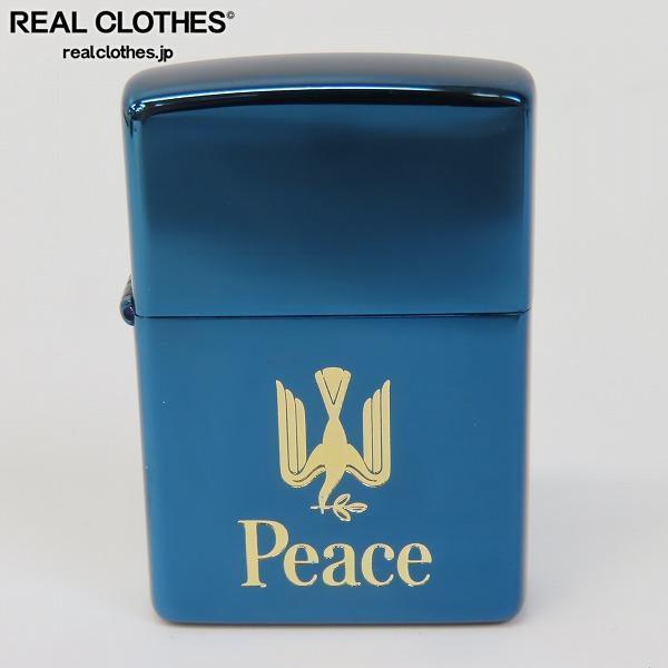 ZIPPO ジッポー peace ピースブルーチタン 未使用保管品 ピース ピース