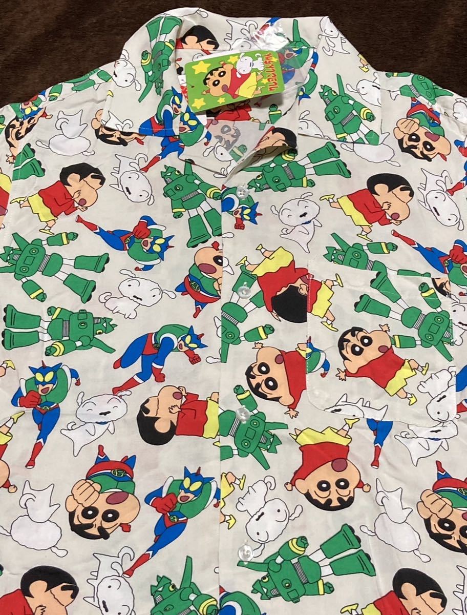 LLサイズ】新品 完売品 クレヨンしんちゃん 総柄 アロハ シャツ 臼井  