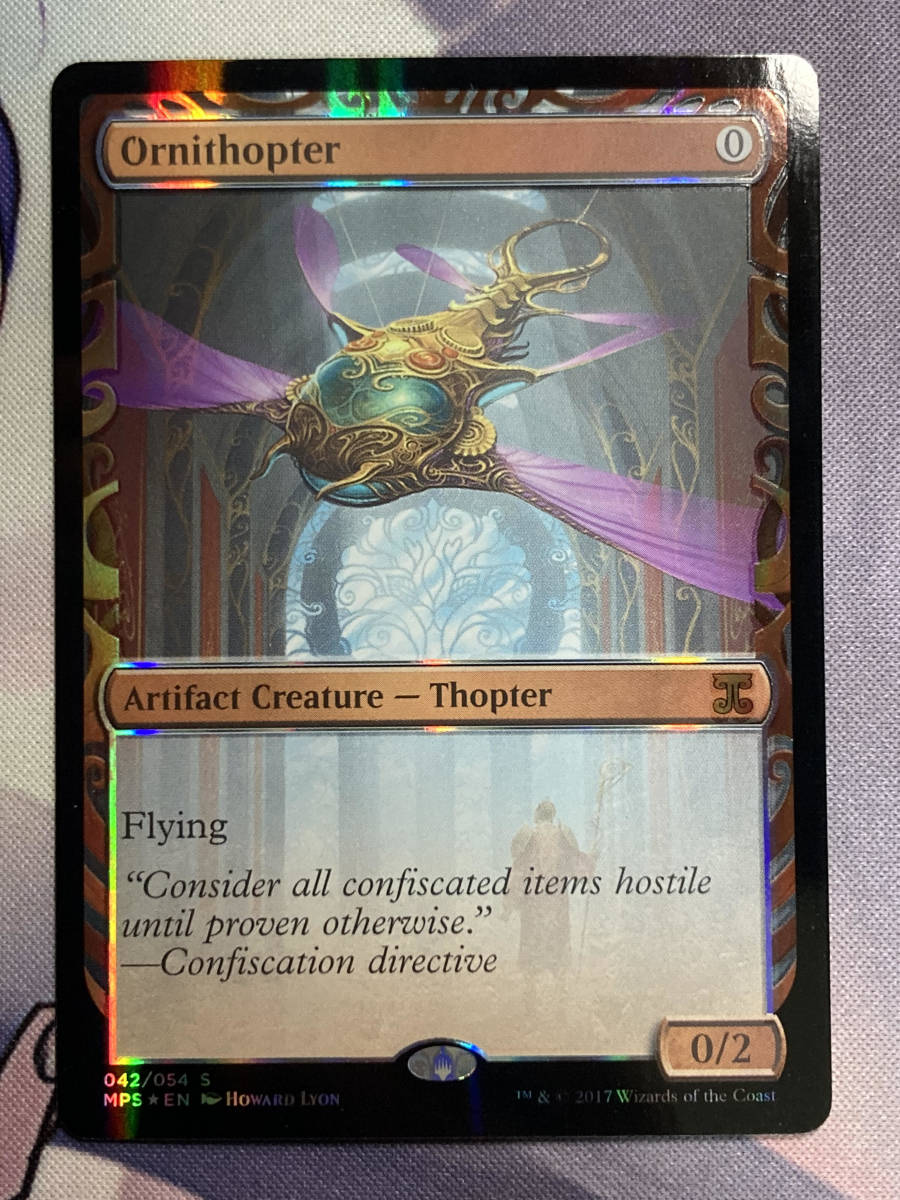 MTG 《羽ばたき飛行機械/Ornithopter》【foil】【部分光沢】 MPS 英語