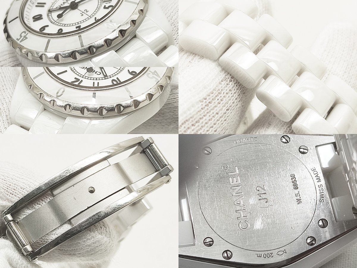 ◎1円スタート 稼働品 CHANEL シャネル J12 レディース腕時計 H0968 