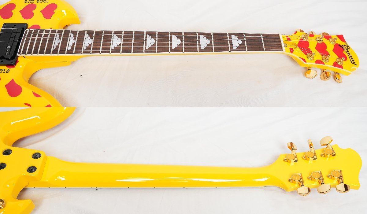 X japan hideモデル イエローハート サスティナー搭載モデル X japan