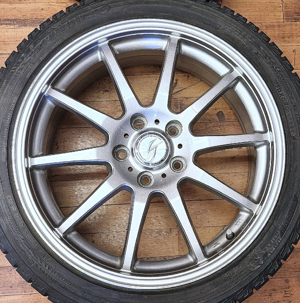 良品 STRANGER 7.5J×18 +53 PCD114.3-5穴 ハブ径 73mm ヨコハマ