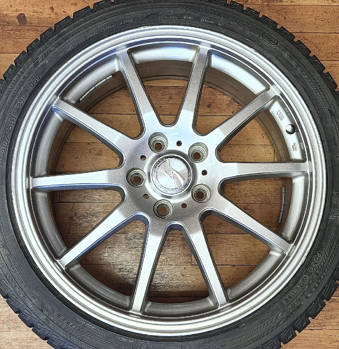 良品 STRANGER 7.5J×18 +53 PCD114.3-5穴 ハブ径 73mm ヨコハマ