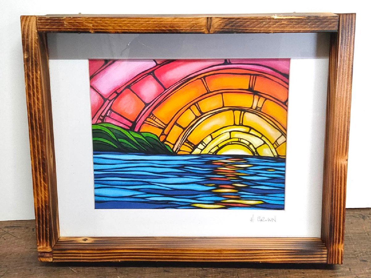 WISH ヘザーブラウン Heather Brown Juicy Sunset アートプリント 証明