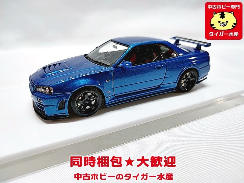 アイドロン 1/43 ニスモ R34 GT-R Z-tune 2004 ベイサイドブルー 