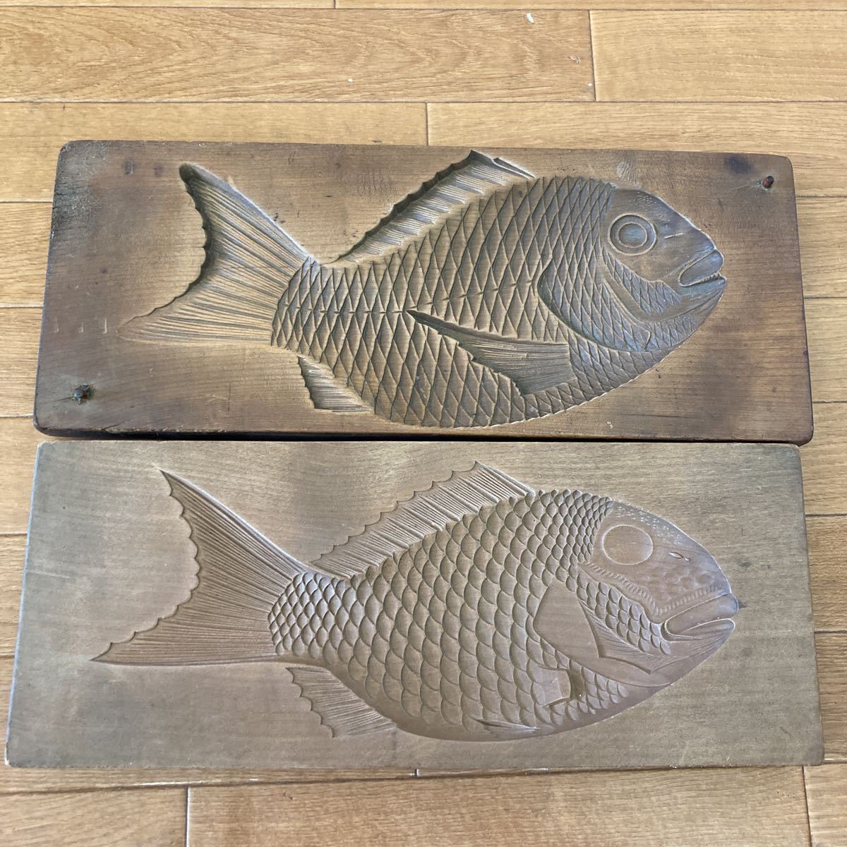 木型菓子型魚アンティークレトロ 木型菓子型魚アンティークレトロ