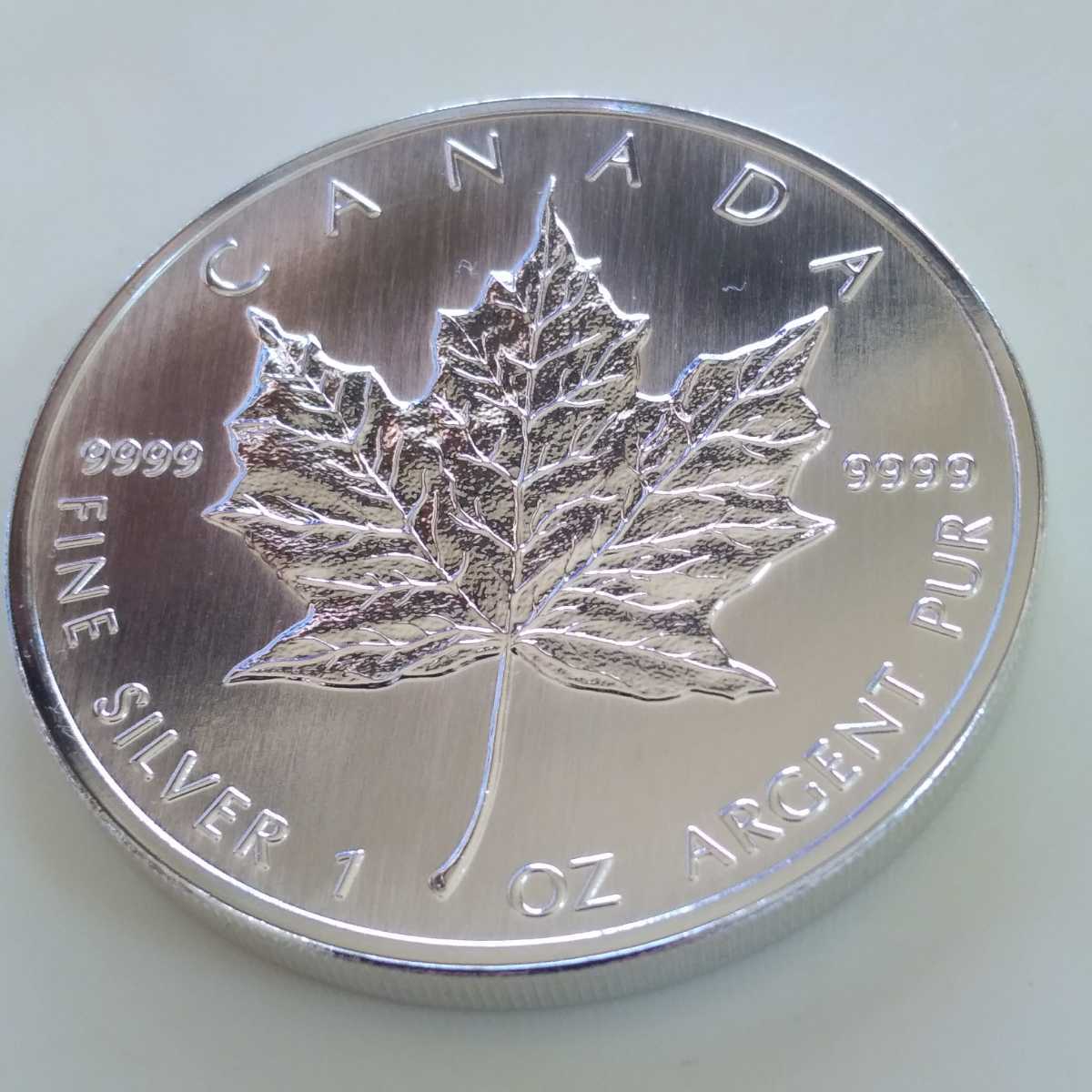 カナダ メイプルリーフ 1996 純銀1オンス5ドル銀貨 エリザベス2世(北 カナダ メイプルリーフ 1996 純銀1オンス5ドル銀貨 エリザベス2世(北
