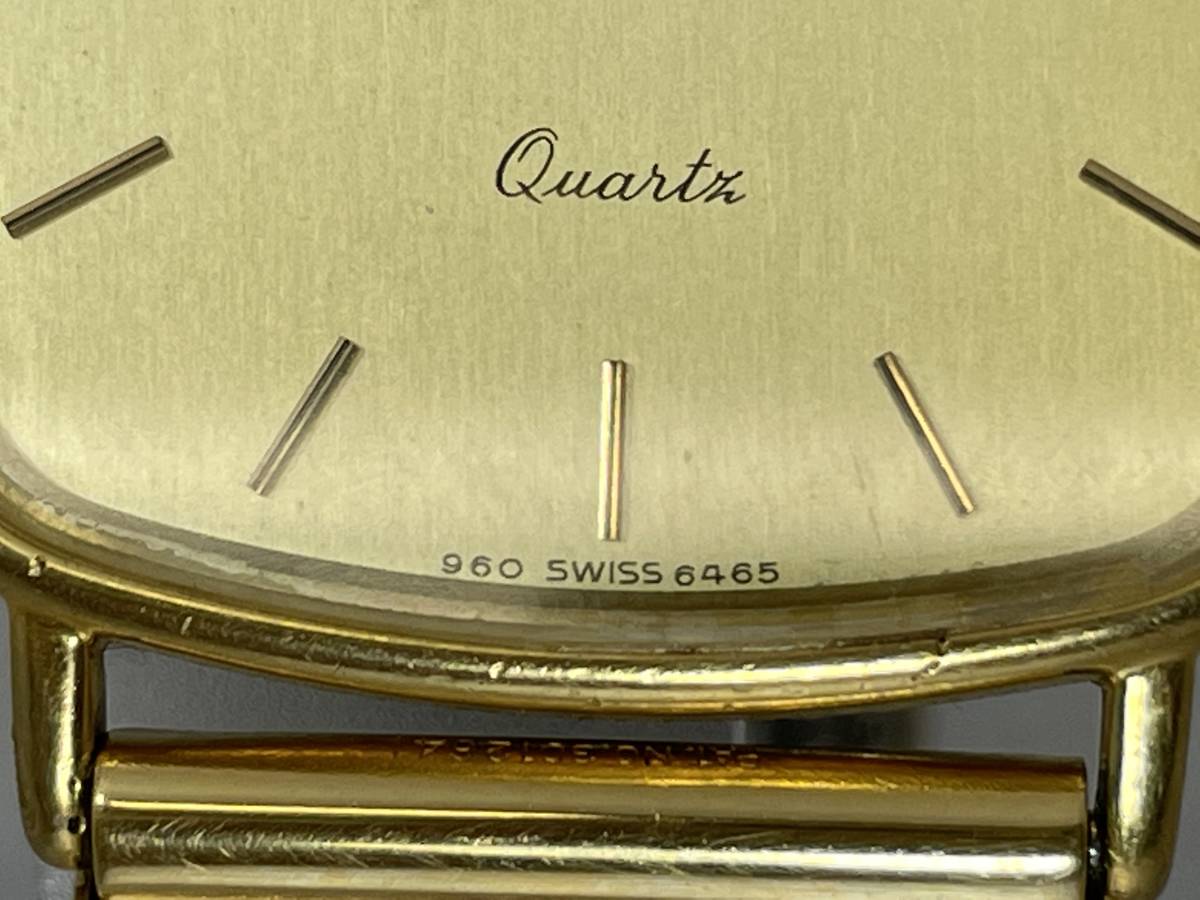 1円〜♪ジャンク品不動品 LONGINES【ロンジン】QZ 960 6465 ゴールド