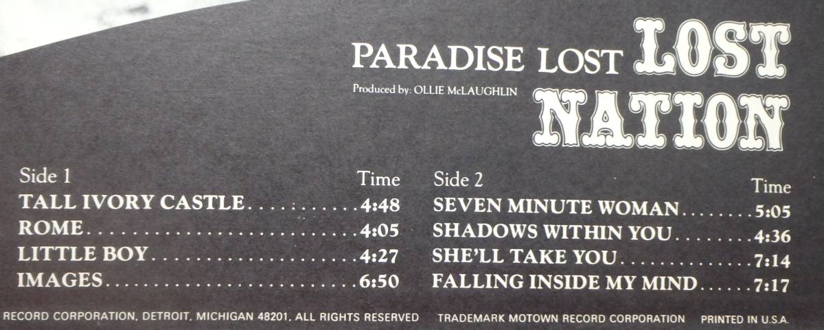 Lost - Paradise Nation – 0 LOST Vinyl Music | RS518 NATION Album
