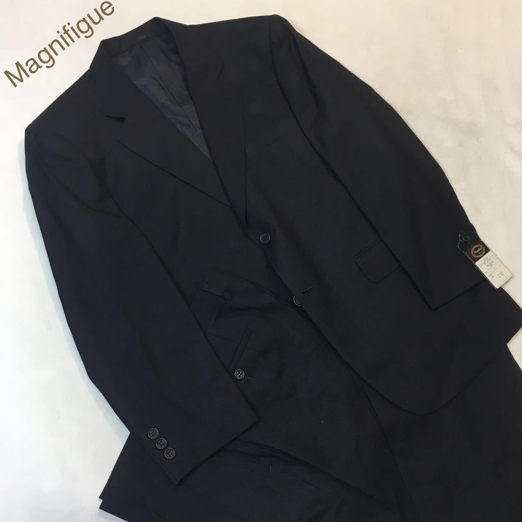 ★新品　コスパ最高！濃紺　バスケット織　2Bソフトスーツ　セットアップ　サイズAB4 センターベンツ　ワンタック激安　ウールとシルク生地
