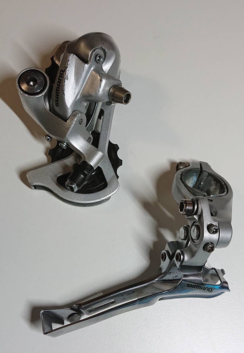 SHIMANO】8Sディレーラー前後・Clarisリアディレーラー・スプロケ・STI 