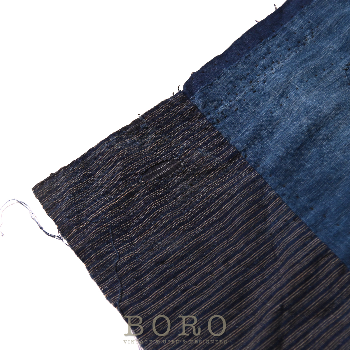 日本の美】 JAPAN ANTIQUE 藍染 古布 襤褸 修繕 ストール 