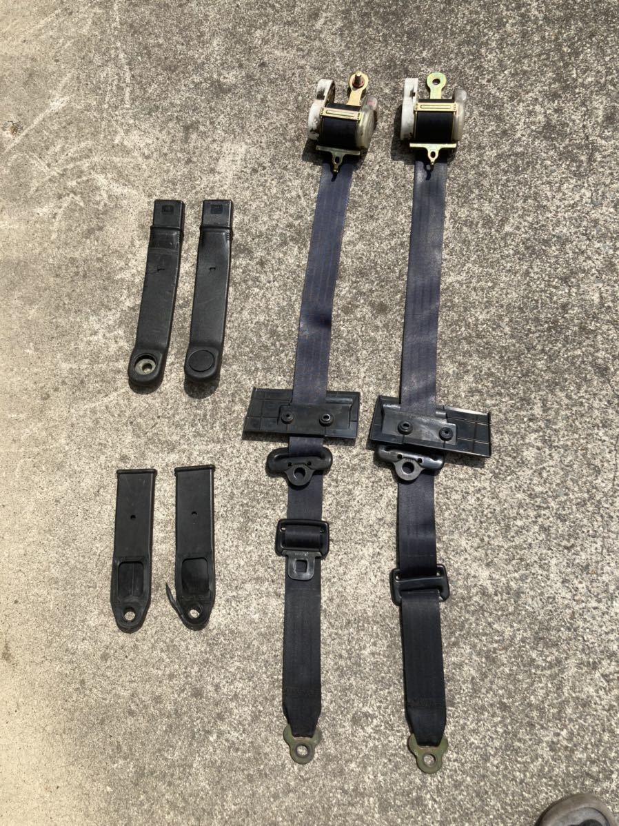 貴重！ AE86後期純正フロントシートベルト左右セット(ベルト本体 