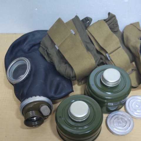 ほぼ新品 ロシア軍 GP-5 ガスマスク フルセット ブラック　２セット　　A9