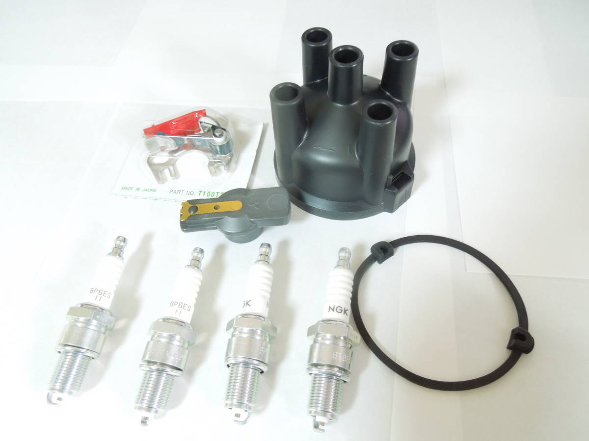 100%新品，本物保証 三菱ジープ 4G52 4G53 G54B用ディストリビュータ デスビキャップ＆ローター＆ポイント＆デスビガスケット＆プラグ５点セット(三菱用)｜売買されたオークション情報、yahooの商品情報をアーカ 三菱用