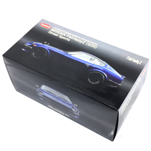 美品 京商 08219BL 日産 フェアレディZ S30 ストリートスポーツ ブルー ミニカー 1/18スケール 保存箱付き KYOSHO