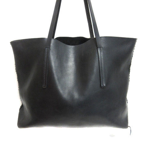 リックオウエンス Rick Owens レザー トートバッグ 編み込み ブラック