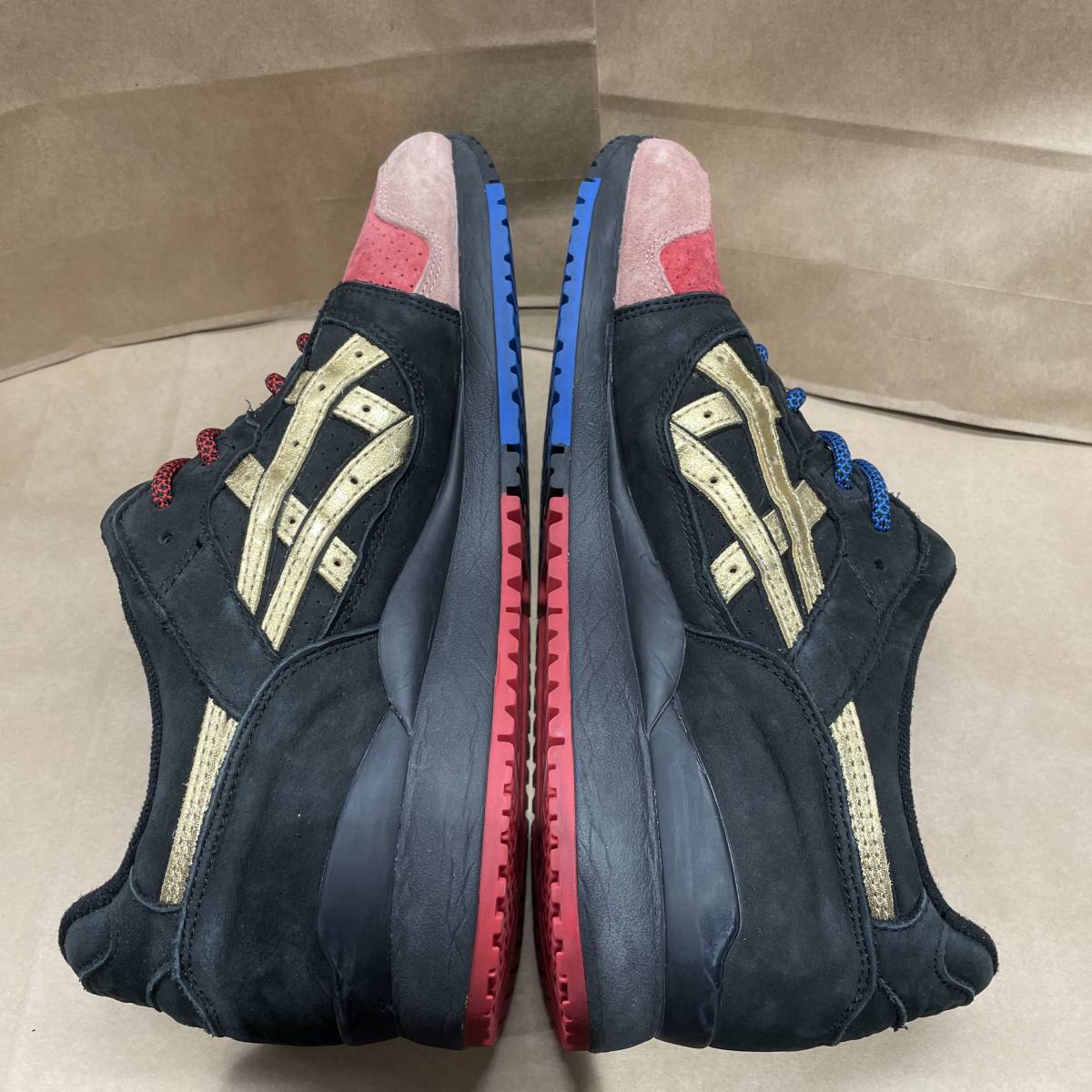 US9 27cm ASICS GEL-LYTE III OG KITH 1203A043-600 RED/BLACK 
