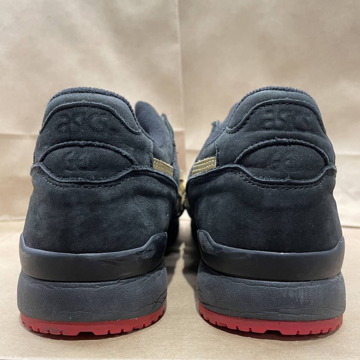 US9 27cm ASICS GEL-LYTE III OG KITH 1203A043-600 RED/BLACK 