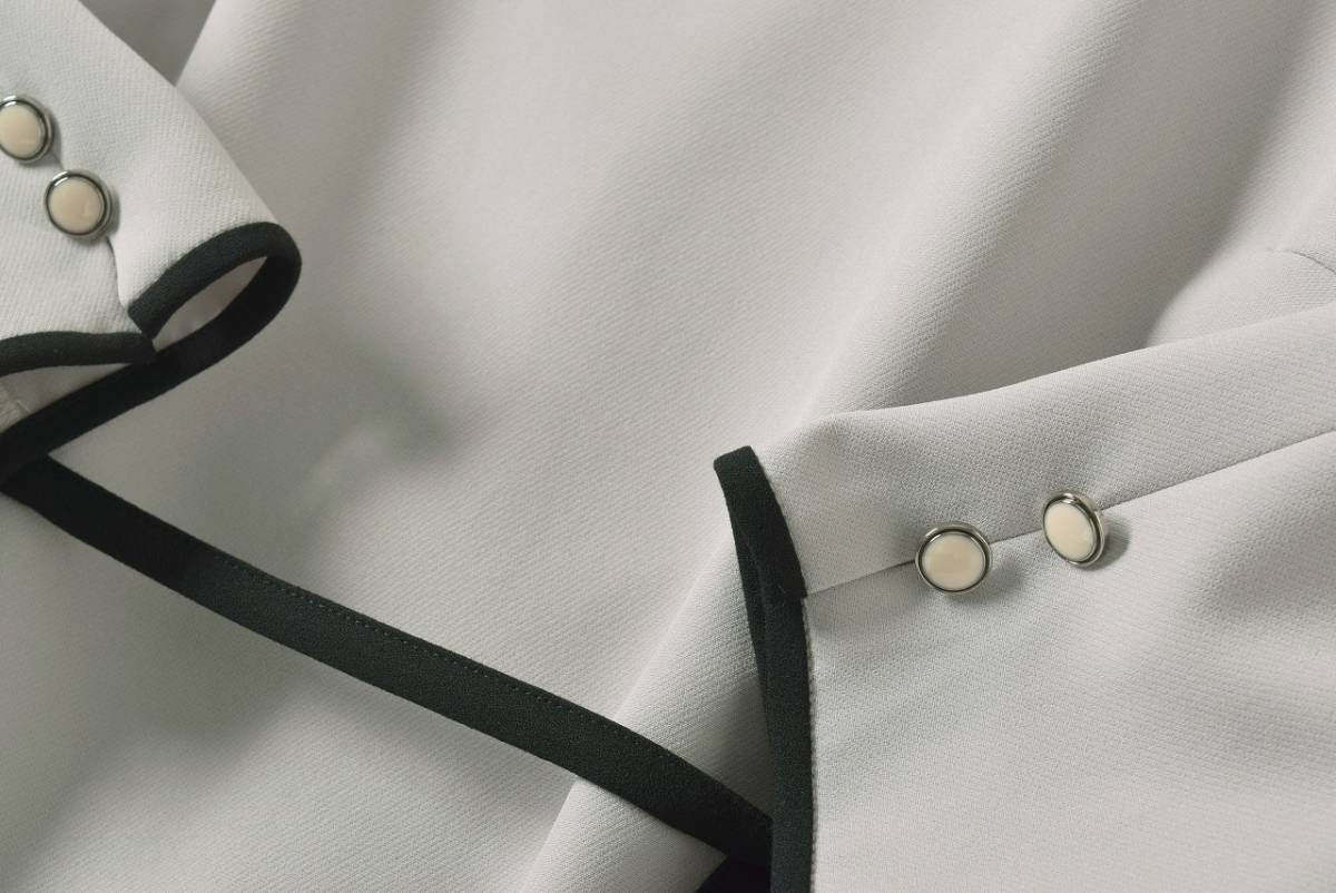 美品★ラ・トータリテ★38size/9号★ワンピースC115 ワンピース La 美品 ドットフリルスリーブワンピース(ワンピース)|La 「洗える」コットンミックスコンシャスワンピース -