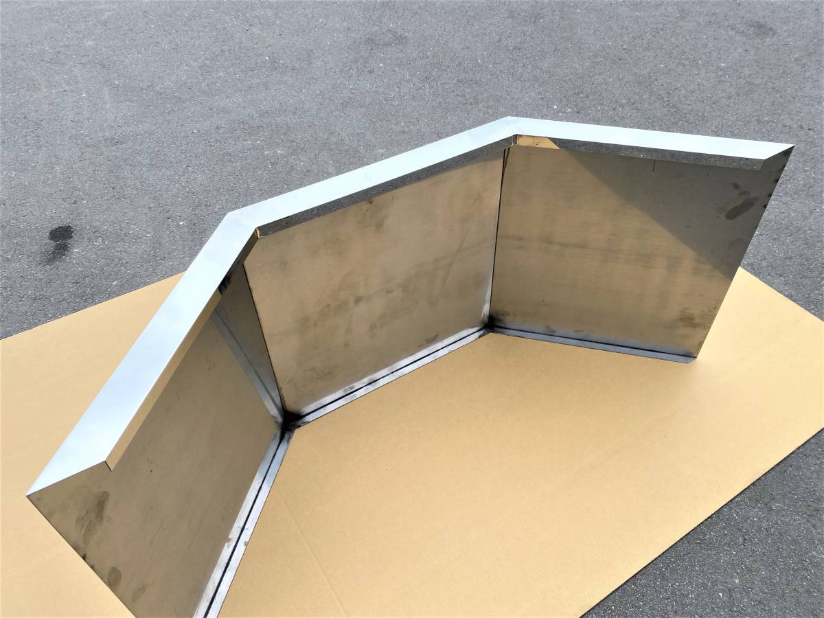 新品即納！4トン 中型 トラック 用 リアフェンダー 鏡面ステンレス