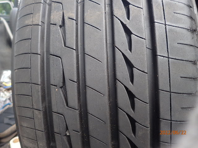 バリ溝 ブリヂストン レグノ GR-X2 GR-XII 225/45R18 95W 2021年製 1本