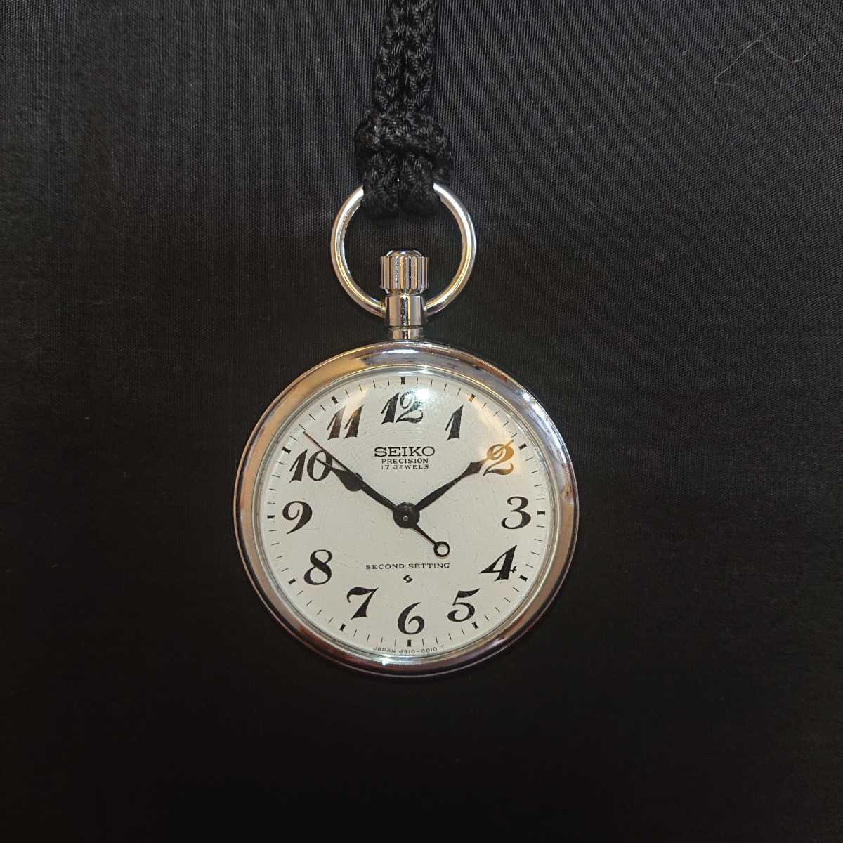 ⑫ 100円～ SEIKO セイコー PRECISION 17JEWELS 手巻き 懐中時計 