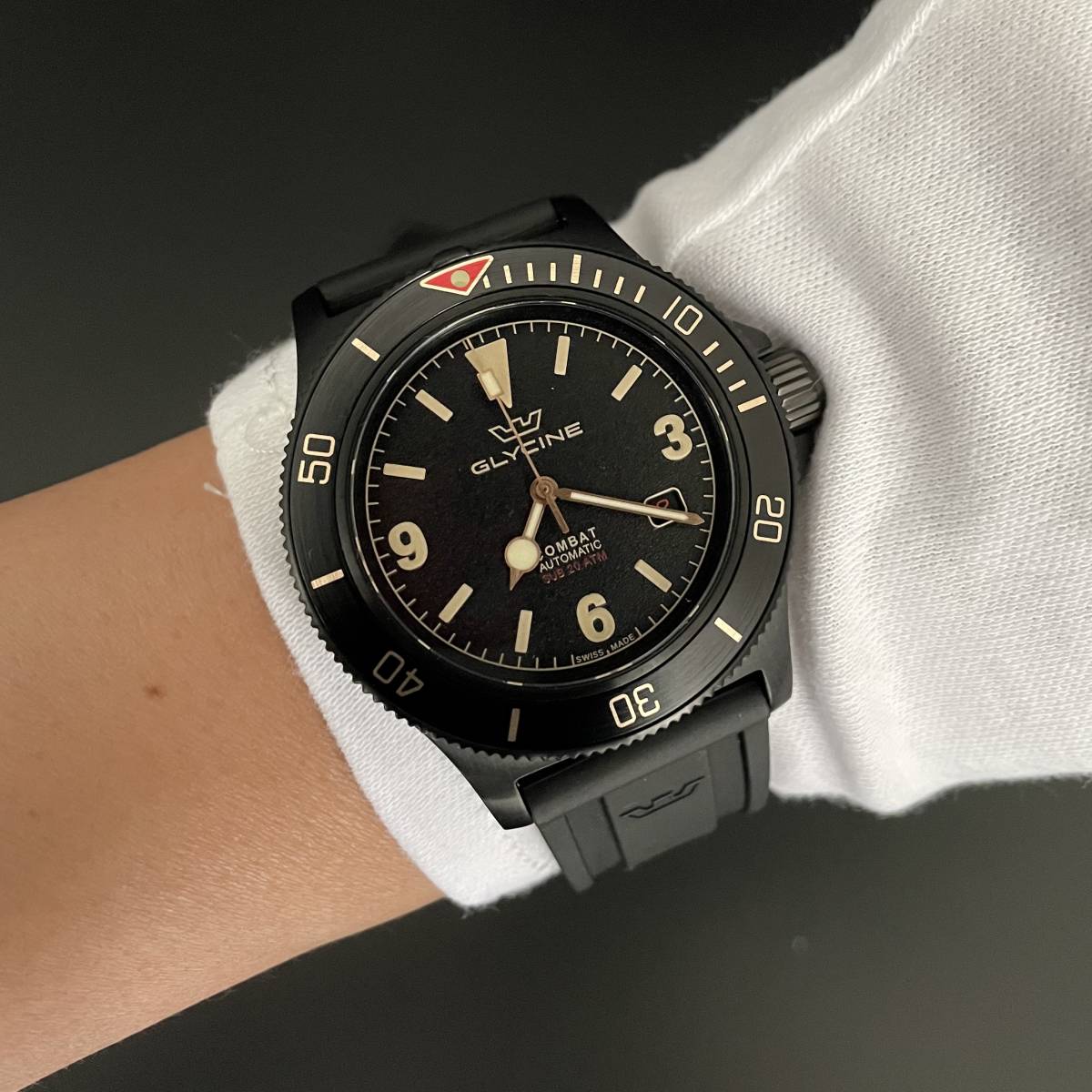 美品】◎グリシン/Glycine/Combat Sub/コンバットサブ/自動巻/42mm 