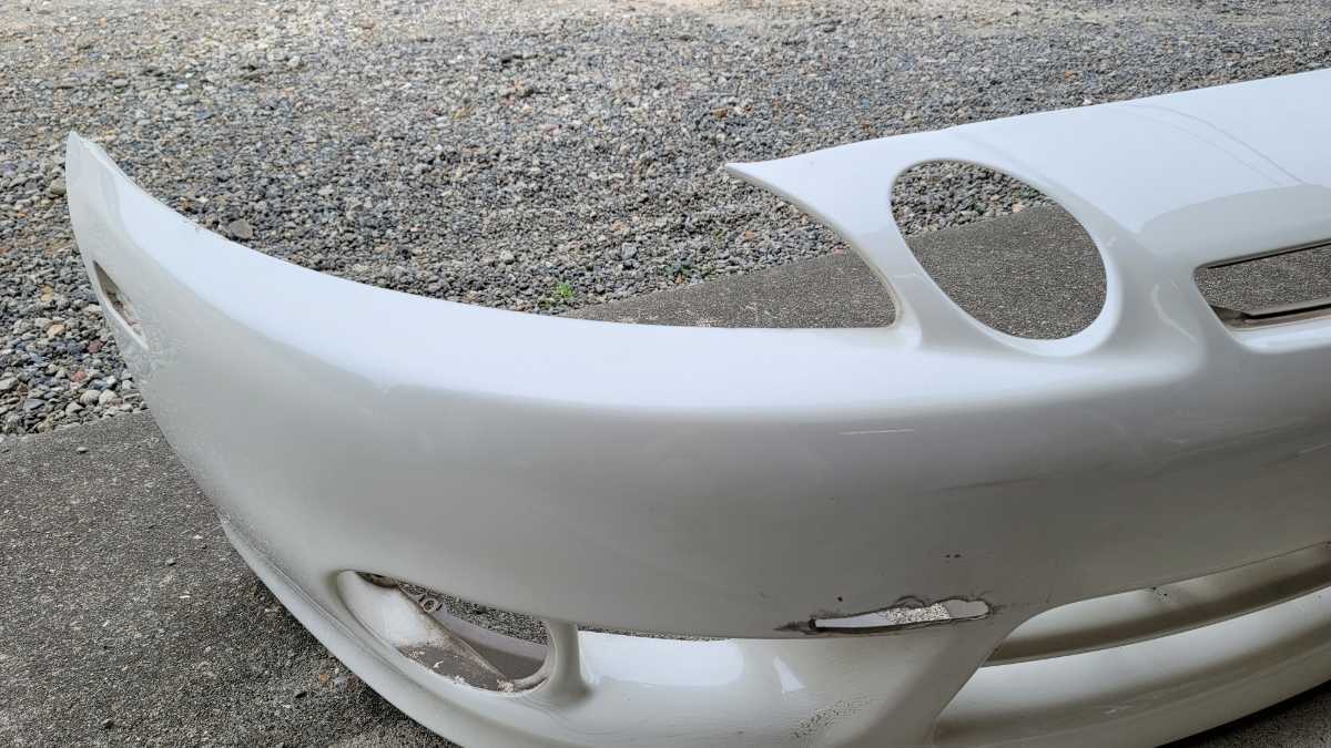 JZZ30ソアラ 後期純正 フロントバンパー 30ソアラ 後期 純正フロントバンパー 傷あり051パールホワイト JZZ30