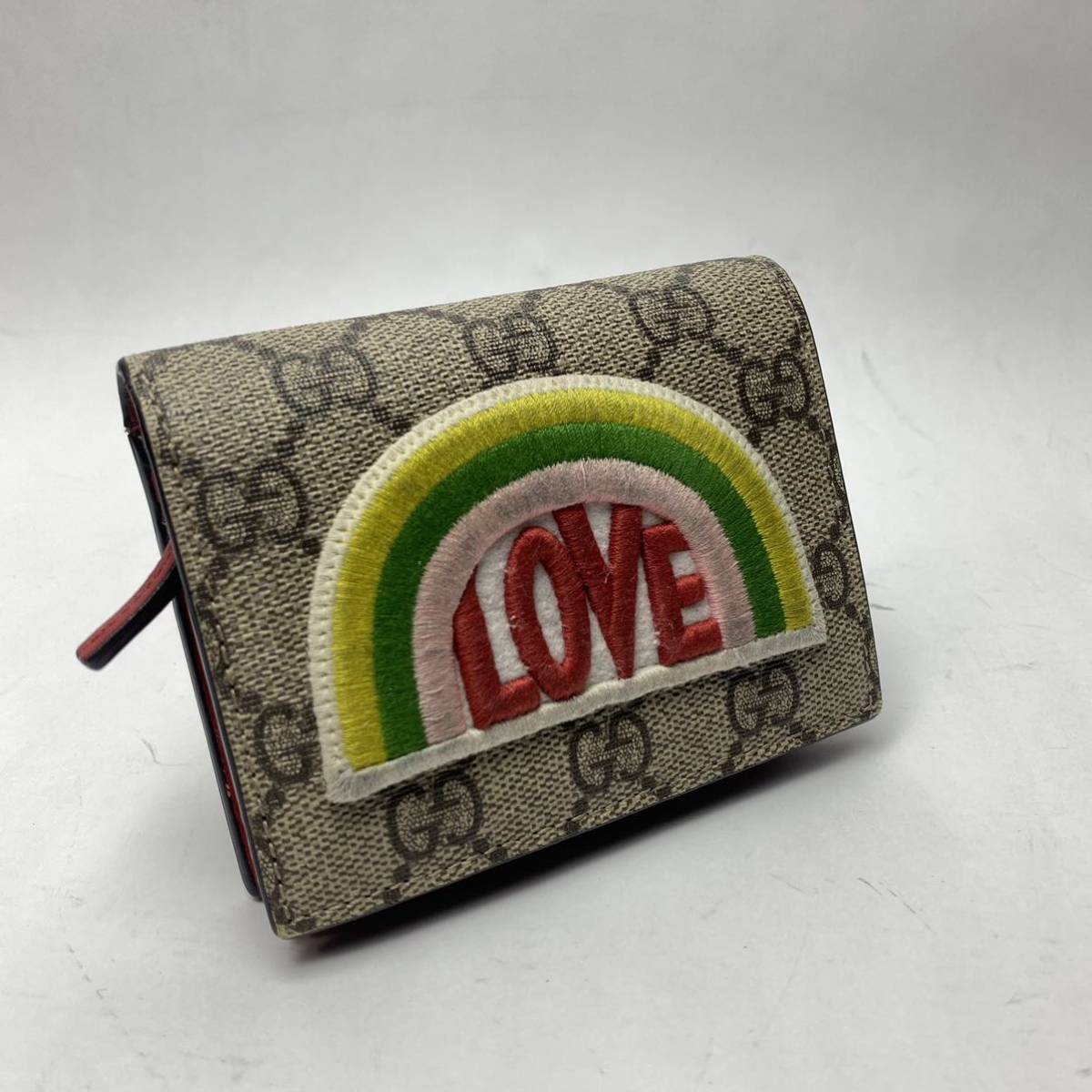 1円超美品！GUCCI グッチ 二つ折り財布 美品 GUCCI グッチ PVCレザー