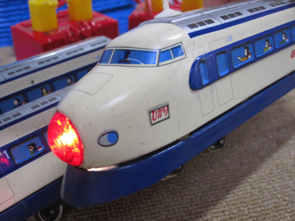 △ヨネザワ△米澤? 超特急ひかり号 A-1002 ブリキ 電車 昭和レトロ