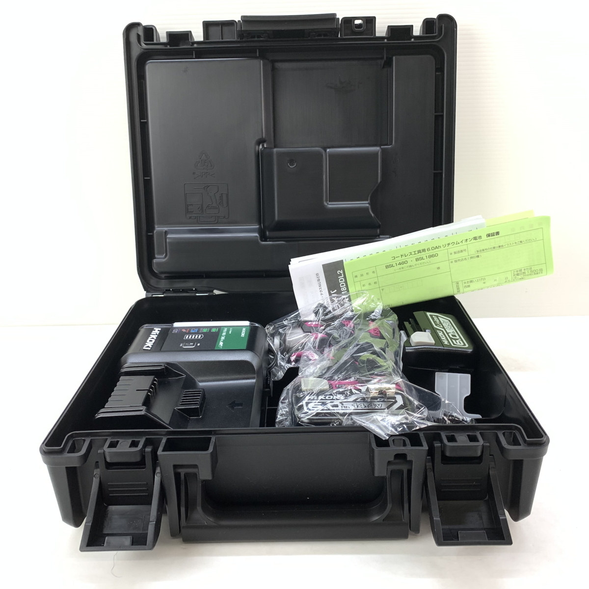 【美品】 MSMK 動作確認済み HiKOKI 14.4V コードレスインパクトドライバ パワフルレッド WH14DDL2 【102-220626-MS-4-MIN】