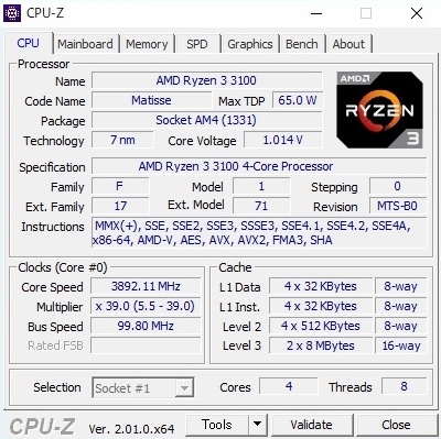 0 AMD Ryzen 1 Desktop | Processor Socket - CPU AM4 com: 65W Stealth Wraith PCMag