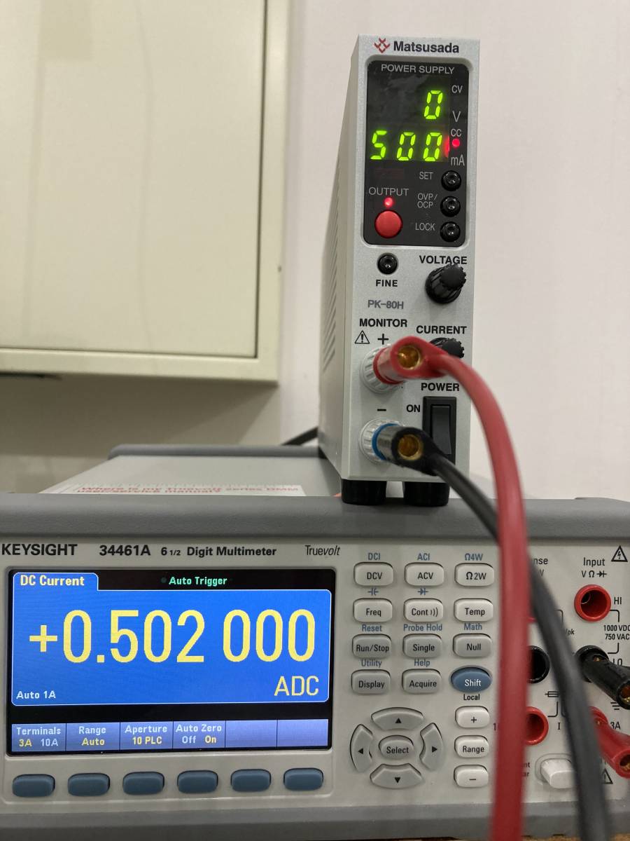 ◇美品◇超薄型デスクトップ直流可変電源 PK-80H 松定プレシジョン 