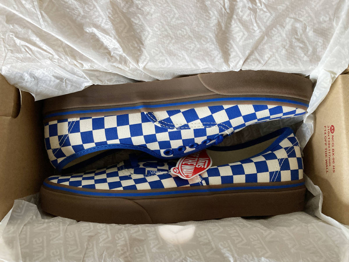 ☆ 26.5cm バンズ チェッカーボード ガムソール VANS AUTHENTIC 
