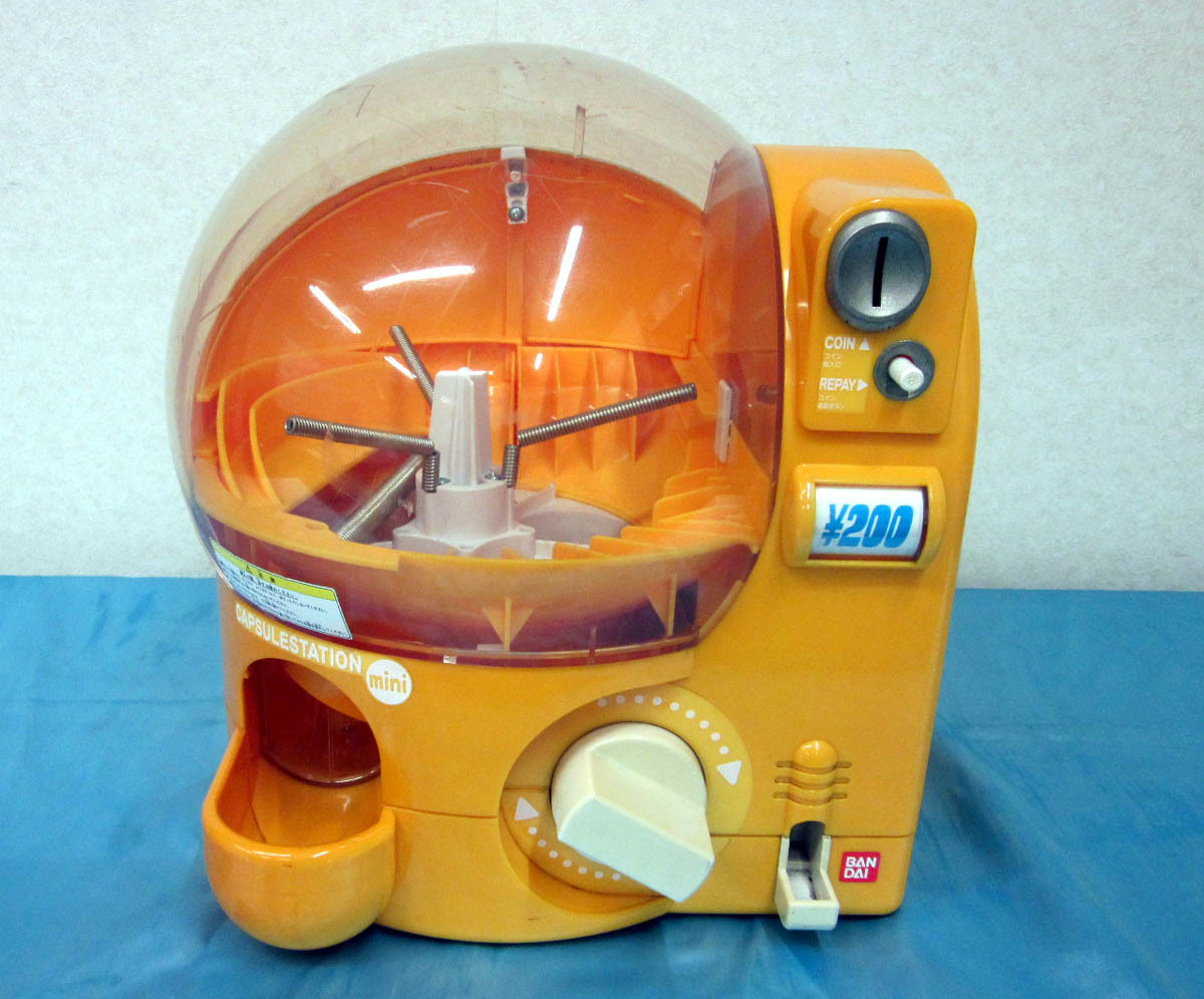カプセルステーション mini オレンジ 本体 中古品 傷・汚れあり 鍵無し