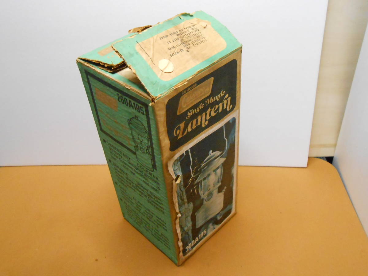 コールマン200A・1978年9月製造のデッドストック ビンテージ 二度と出