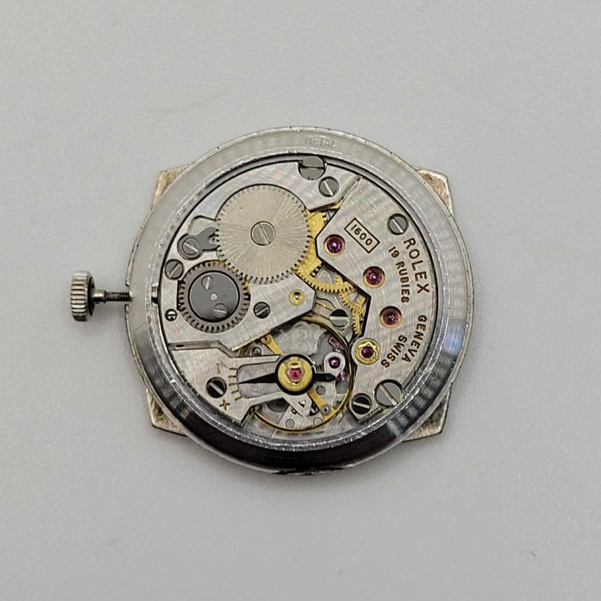ROLEX ロレックス ムーブメント cal.1600 チェリーニ 稼働品 文字盤 リューズ 針付き