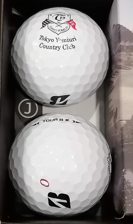 未使用品 1ダース 12個 ブリヂストン ゴルフボール 東京よみうりカントリークラブロゴ入り TOUR B X BRIDGESTONE GOLF Tokyo Yomiuri