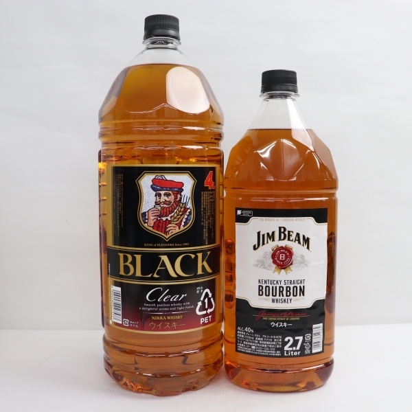 本物保証，豊富な 2本セット ウイスキー 各種 ニッカ ブラック クリア 37％ 4000ml 等 X22F280020(セット、詰め合わせ)｜売買されたオークション情報、yahooの商品情報をアーカイブ公開 - オークファン セット、詰め合わせ
