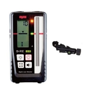 マイゾックス 測量機 レーザーレベル用デジタル受光器 D-RE 自動整準レーザーレベルMJ300対応 クランプD-RC付