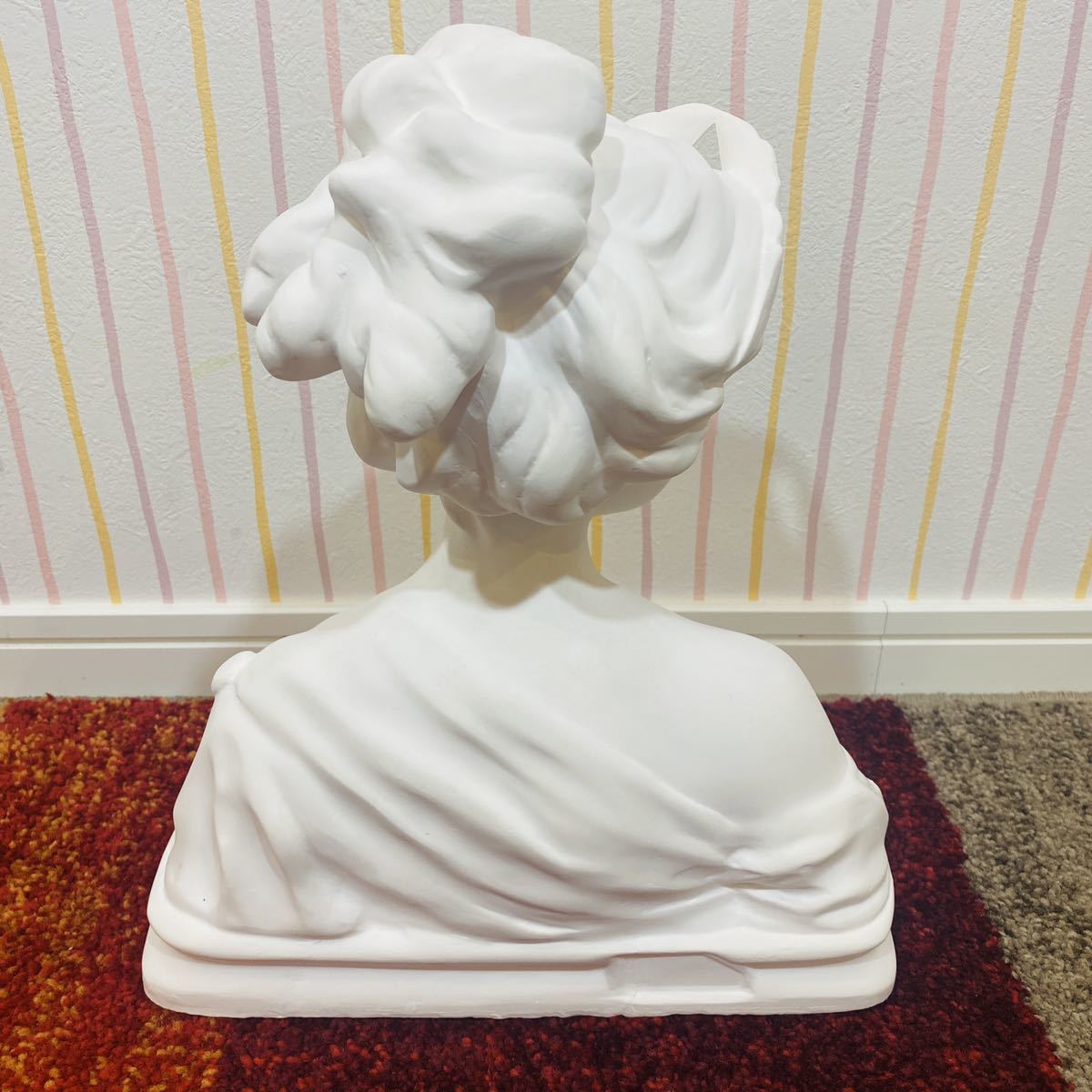 月桂冠の少女 石膏像 デッサン用 小型 デッサン用石膏像 月桂冠少女 A-337