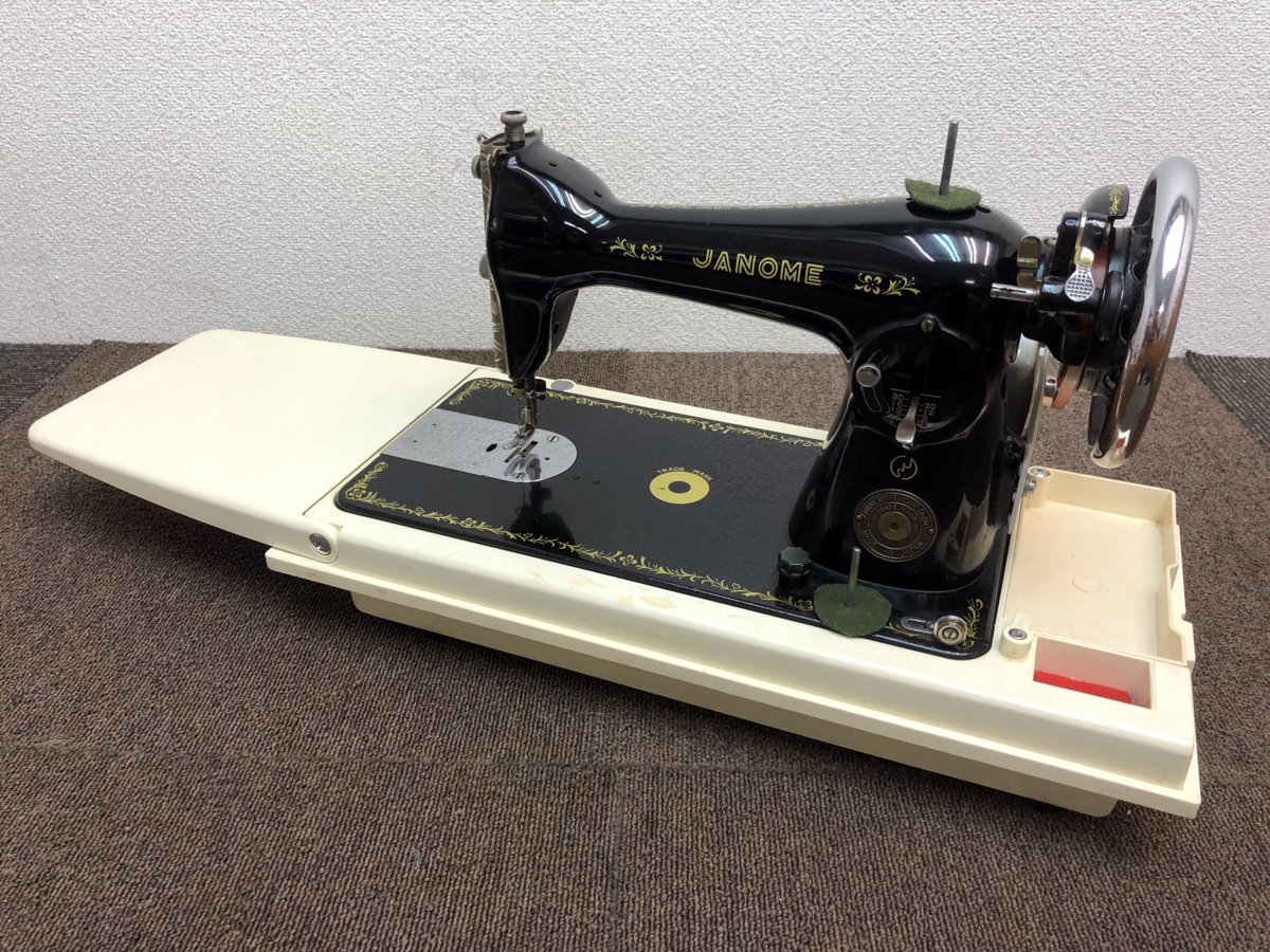 ⑪ JANOME ジャノメ アンティーク 足踏み ミシン 昭和レトロ ハンド