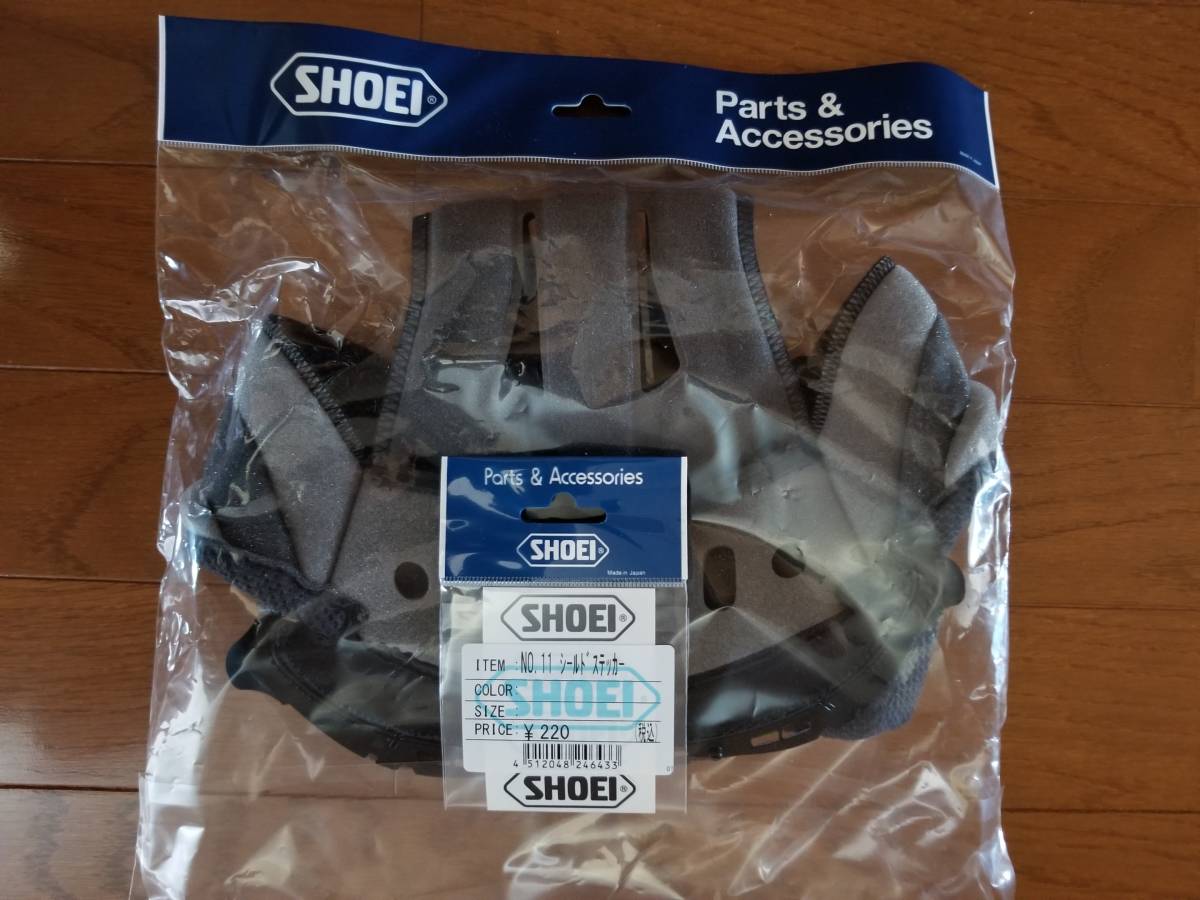 低価，豊富な シールドステッカー4枚付き SHOEI センターパッド size:M9 X-ELEVEN X-11 X-9 X11 X9 イレブン 内装(Mサイズ)｜売買されたオークション情報、yahooの商品情報をアーカイブ公開 - オークファン フルフェイス（オンロード用）