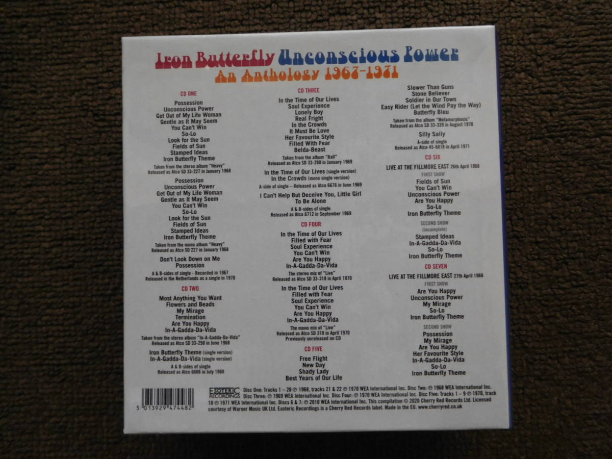 USオルガンヘヴィーロック Iron Butterfly - An Anthology 1967-1971 7