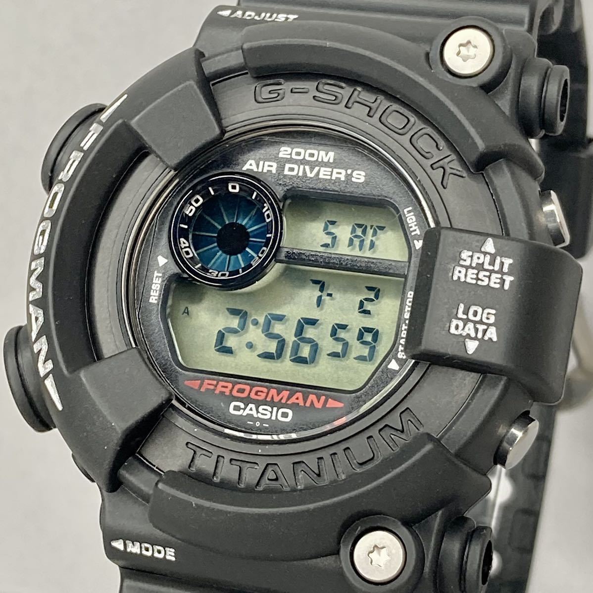 極美品 箱説タグ付G-SHOCK DW-8200MB-1VT FROGMAN フロッグマン MEN IN