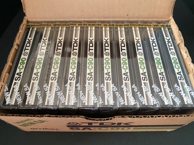 TDK NEW SA-C90 (CrO2 ハイポジション) 未使用・箱入り10本パック TDK カセットテープ ハイポジション cassette TDK&frasl;SA（Precision 未使用品