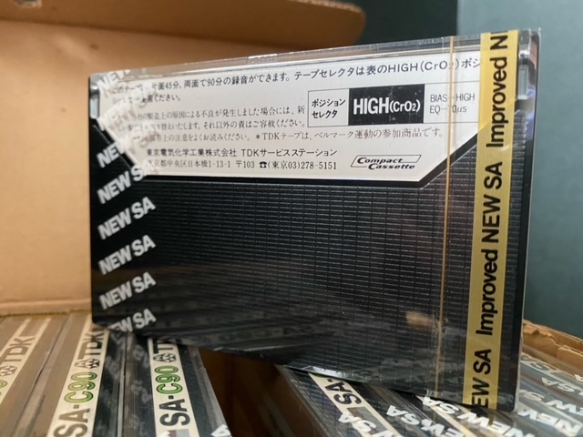 TDK NEW SA-C90 (CrO2 ハイポジション) 未使用・箱入り10本パック TDK カセットテープ ハイポジション cassette TDK&frasl;SA（Precision 未使用品