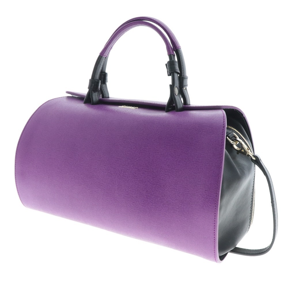 2026 FURLA フルラ ハンドバッグ トートバッグ 2WAY レザー 裏地総柄 カバン 鞄 レディース パープル 紫(ハンドバッグ)｜売買されたオークション情報、yahooの商品情報をアーカイブ公開 - オークファ ハンドバッグ